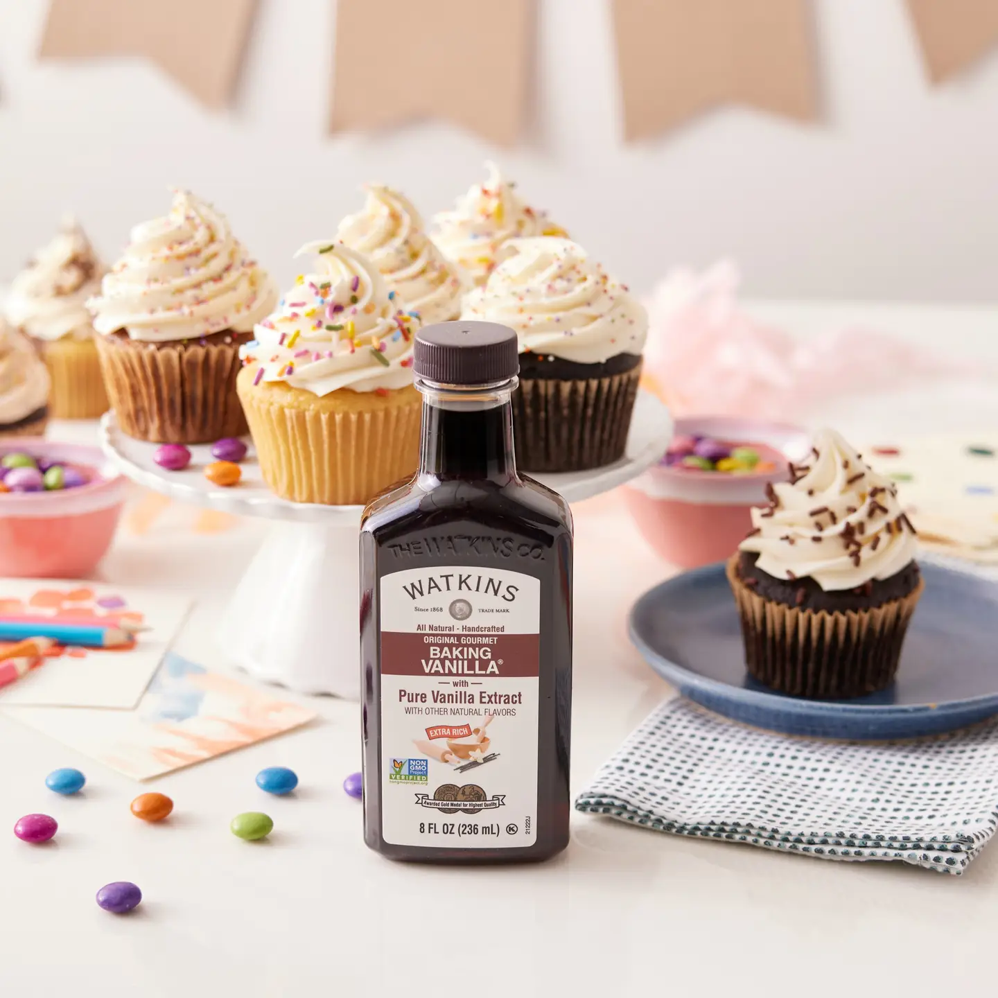 Watkins All-Natural Original Gourmet Baking Vanilla Extract- 8 Fl oz