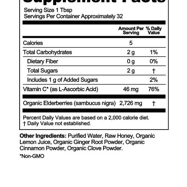 All-Natural Elderberry Immune Support | 16 oz